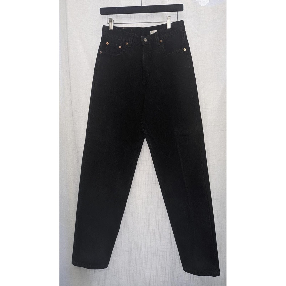 Vintage 90s Levi's jeans straight leg‎ loose fit | black Levis 560 women's denim